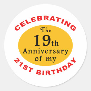 40th Birthday Gag Gifts Classic Round Sticker