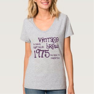 40th Birthday Gift 1975 or ANY YEAR Vintage Brew 4 T-Shirt