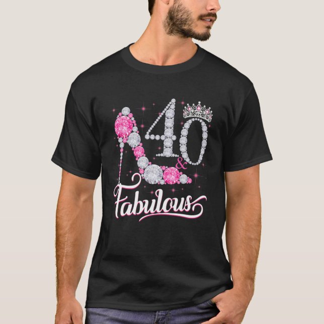 40Th Birthday Gift Tee For Womens 40 And (Front)