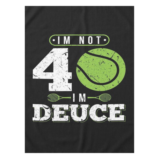 40th Birthday Gift Tennis Blanket Tablecloth (Front)