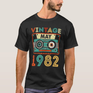 40Th Birthday Gifts Classic Vintage May 1982 Mixta T-Shirt