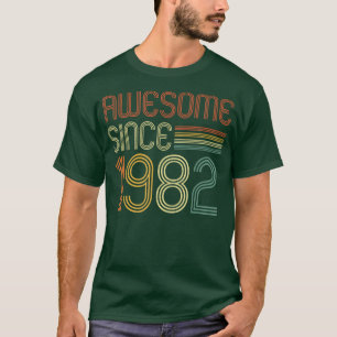 40th Birthday Girl 40 Years Old Awesome Since 1982 T-Shirt
