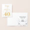 40th Birthday Gold Foil Fabulous at 40