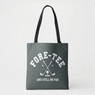 40th Birthday Golf 40th Birthday Gift Golfing  Tote Bag