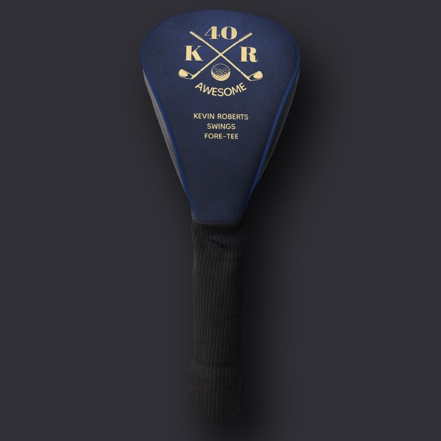 40th Birthday Golf 50th 60th Monogram Royal Blue Golf Head Cover (40th Birthday Golf 50th 60th Monogram Royal Blue Golf Head Cover
)