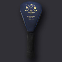 40th Birthday Golf 50th 60th Monogram Royal Blue