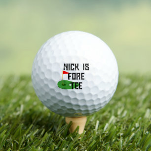 40th Birthday Golf Balls - Custom Fore Tee Gift
