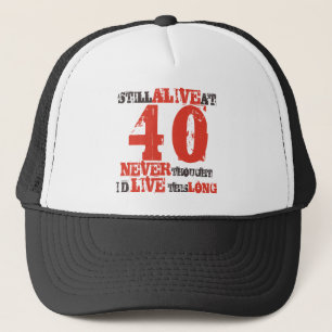 40th Birthday Humour Attitude Trucker Hat