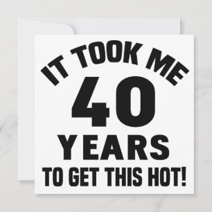 40th Birthday Humour Card