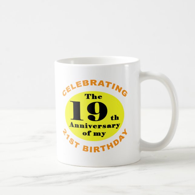 40th Birthday Humour Coffee Mug (Right)