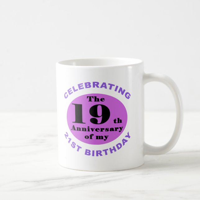 40th Birthday Humour Coffee Mug (Right)