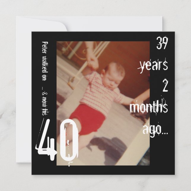 40th Birthday Invitation (Front)