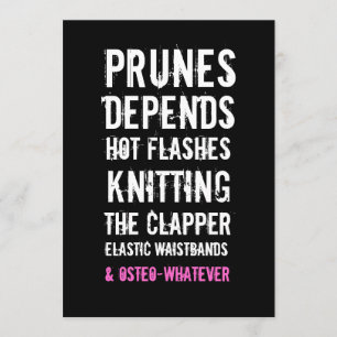 40th Birthday Invitation - Old Folks