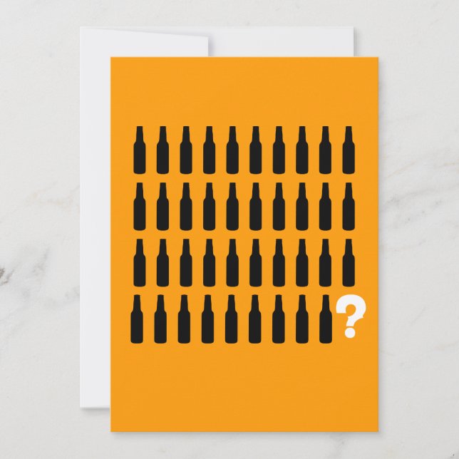 40th Birthday Invitations - Beer Cheers! (Front)