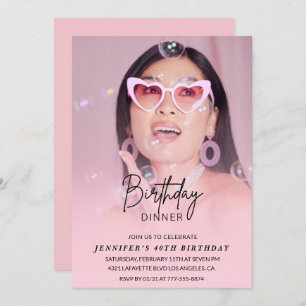 40th birthday invitations Birthday Dinner Photo