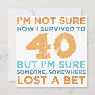 40th Birthday Legend Card