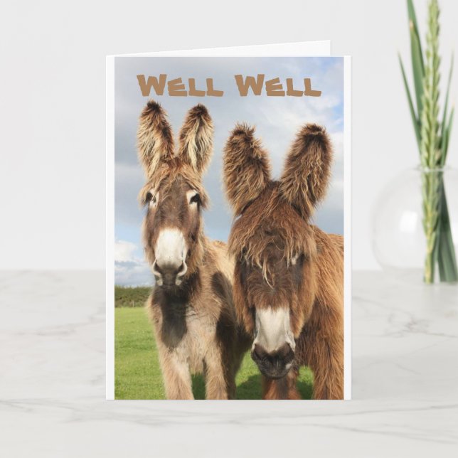 **40th BIRTHDAY** LET YOUR HAIR DOWN & CELEBRATE Card (Front)