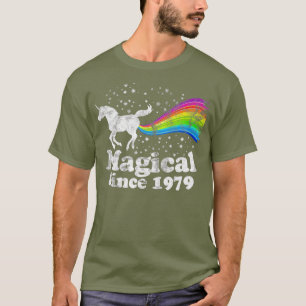 40th Birthday Magical Farting Unicorn Rainbow T T-Shirt