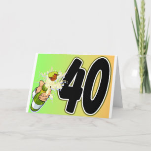 40th birthday merchandise card