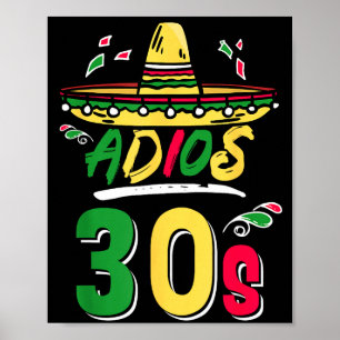 40th Birthday Mexican Party Cinco De Mayo Fiesta A Poster