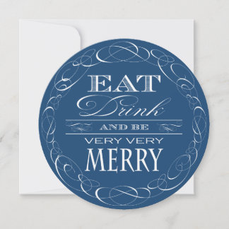 40th Birthday Nautical Party Eat Drink be Merry Invitation