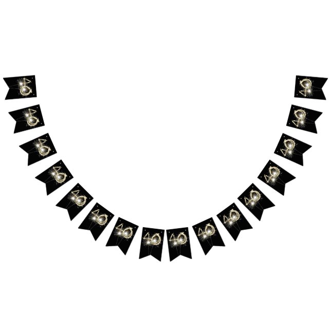 40th Birthday Or Anniversary Party Bunting (All)