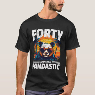 40Th Birthday Panda Age 40 Years T-Shirt