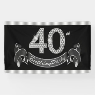 40th Birthday Party Banner