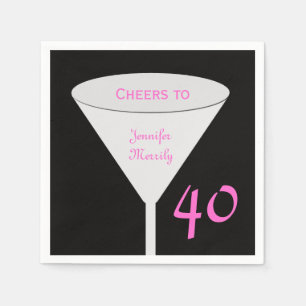 40th Birthday Party "Cheers To" Paper Napkins