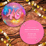 40th Birthday Party Gold Pink Glitter Disco Ball Invitation<br><div class="desc">Do you love the 80s dancing disco ball? The 70s disco ball? Look at our 40th Birthday Party Gold Pink Glitter Disco Ball Invitation! Celebrate in style with our vibrant birthday disco ball invitation featuring a colourful gold mirror disco ball and dazzling typography with a digital glitter and gold effect....</div>