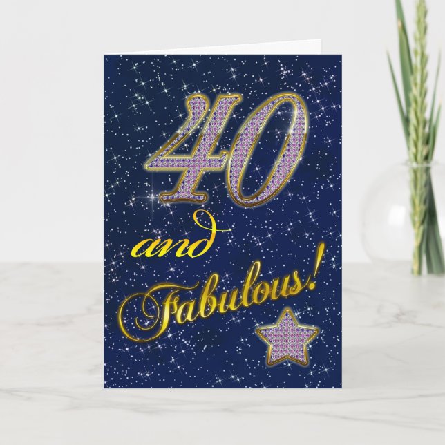 40th Birthday party Invitation (Front)