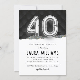 40th Birthday Party Invitation