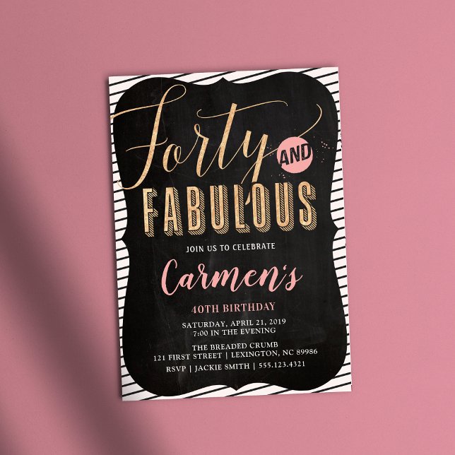 40th birthday party invitation (Creator Uploaded)