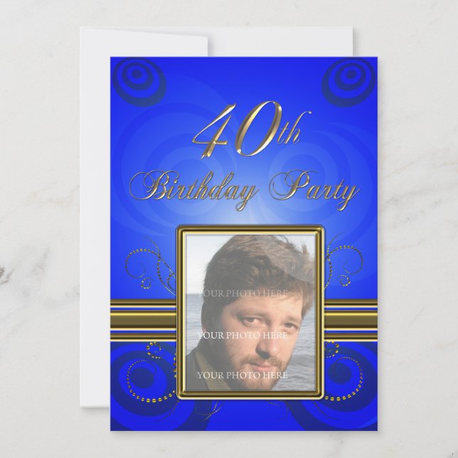 40th Birthday party Invitation (Front)