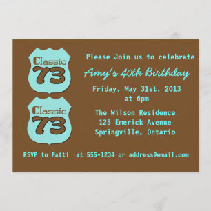 40th Birthday Party Invitation