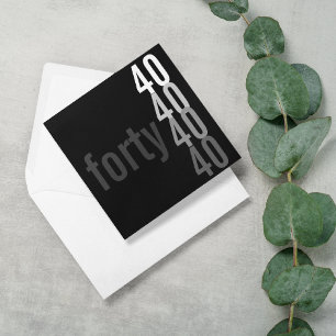 40th Birthday Party Invitations