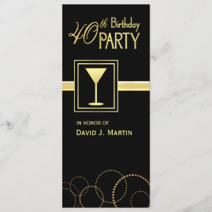 40th Birthday Party Invitations