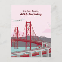 40th Birthday Party Lisbon Bridge at sunset