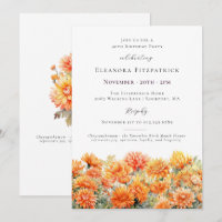 40th Birthday Party November Birth Month Flower
