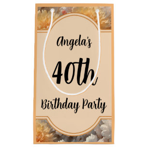 40th Birthday Party Small Gift Bag