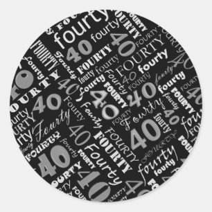 40th Birthday Party Sticker