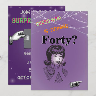 40th Birthday Party Women Invitation
