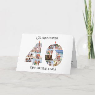 40th Birthday Photo Card