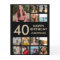 40th Birthday Photo Collage 13 Photos Black & Gold