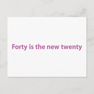 40th Birthday Postcard