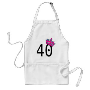 40TH Birthday Princess Standard Apron
