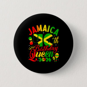 40th Birthday Queen Jamaica Girl Matching Party 20 6 Cm Round Badge