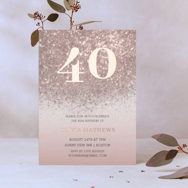 40th Birthday Real Rose Gold   (Creator Uploaded)