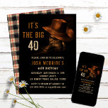 40th Birthday Rustic Cowboy Hat and Leather Boots Invitation<br><div class="desc">This design features a pair of leather cowboy boots with hat and your personalised 40th birthday party invitation information below. Personalise by editing the text or delete text in the text boxes #party #invitations #invites #40thbirthday #birthday #birthdayparty #40th #partyinvitations #personalizedinvitations</div>