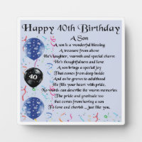 Sons 40th Birthday Gifts & Gift Ideas | Zazzle UK